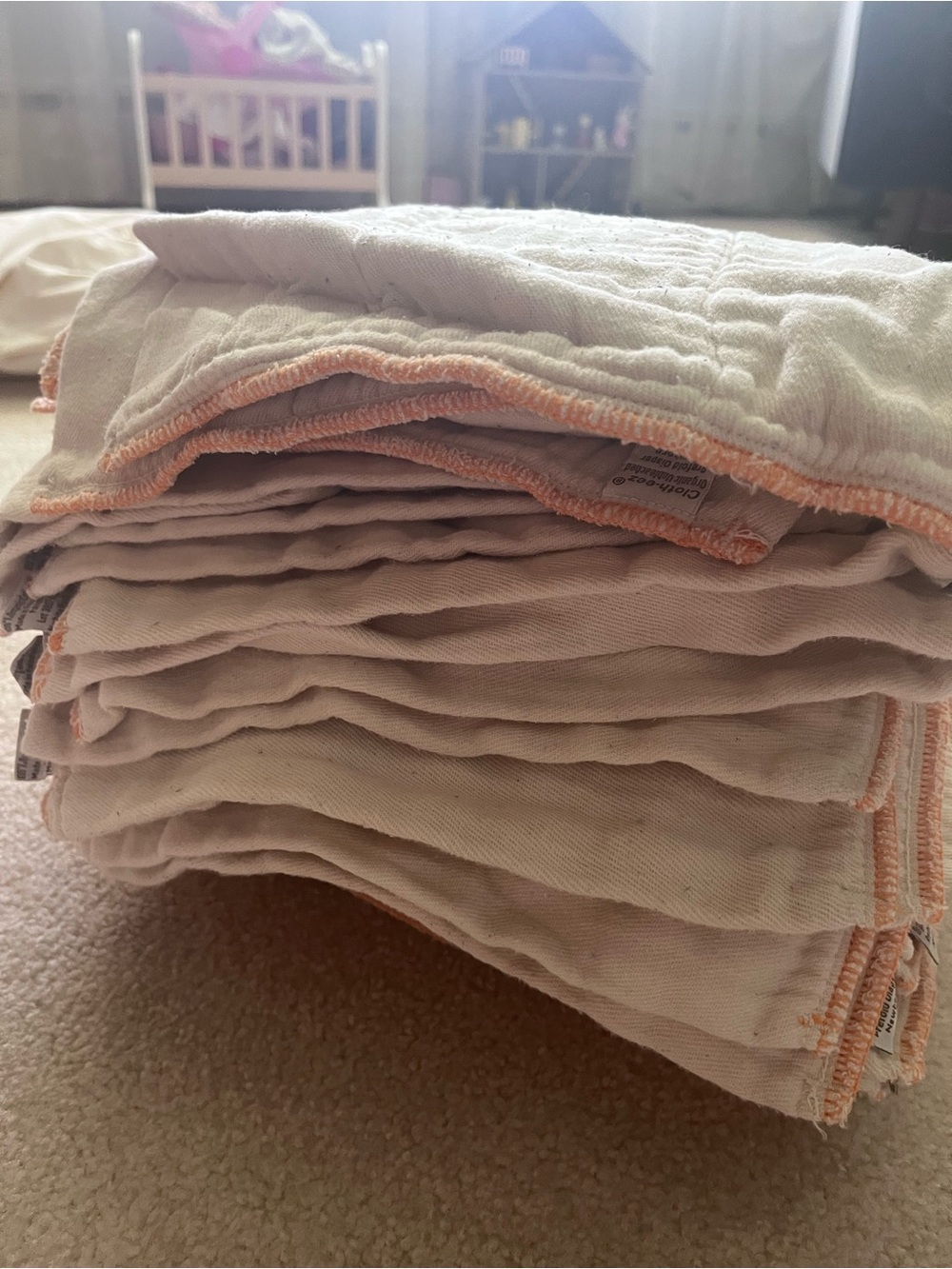 36 Cloth-Eez newborn prefolds organic unbleached